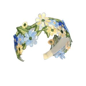 435. The April Floral Embroidered Headband